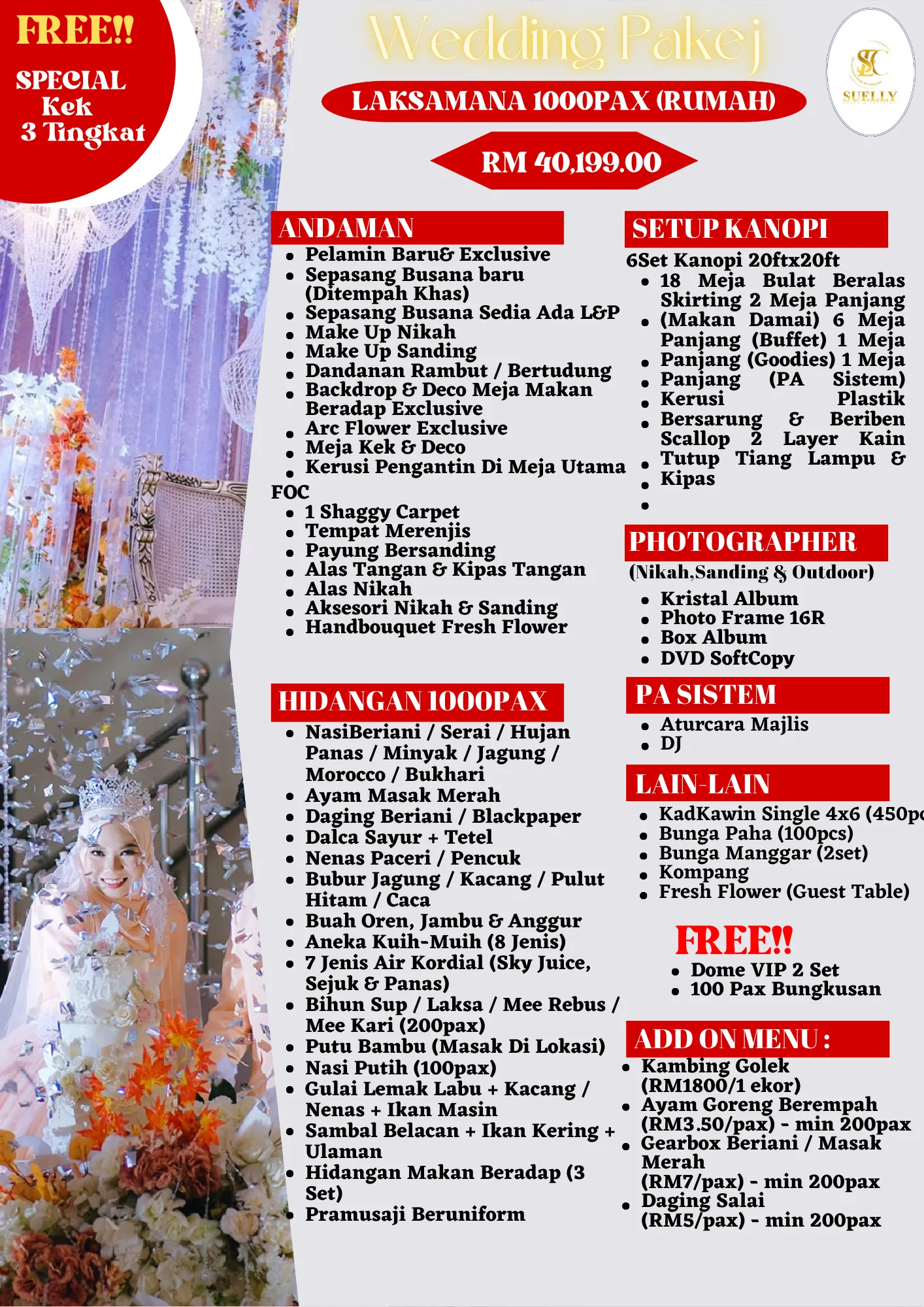 Pakej perkahwinan rumah 1000 tetamu