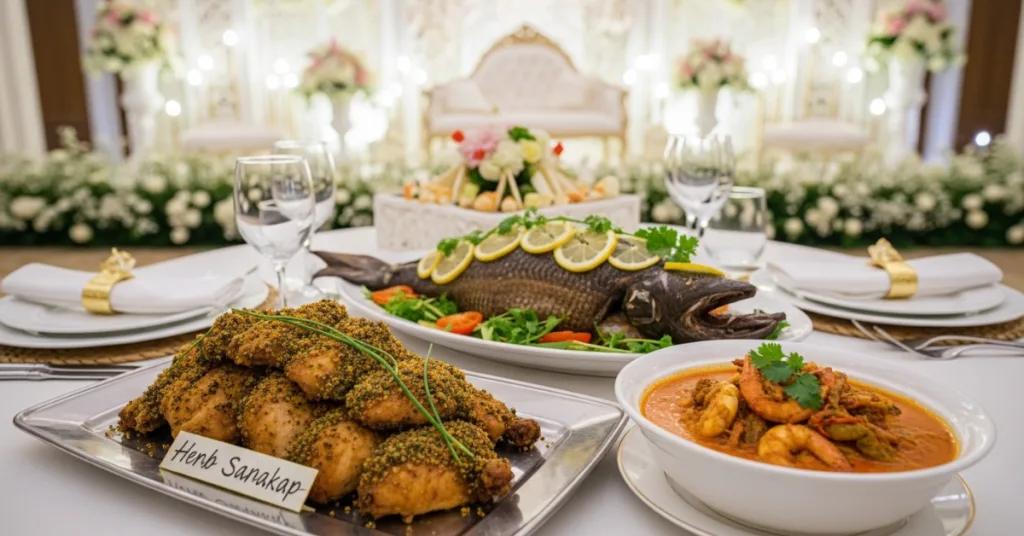 menu katering kahwin - makan beradab