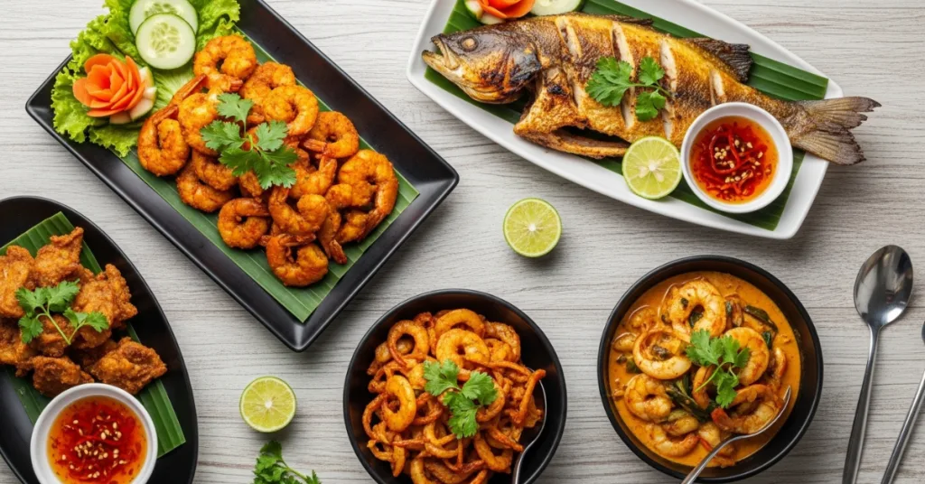 menu katering kahwin - makanan laut